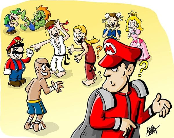 mario and m bison switch hats