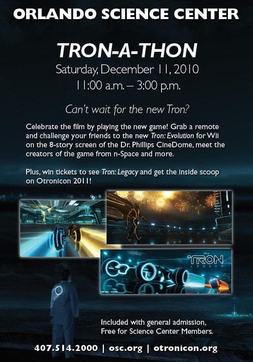 tron a thon flyer
