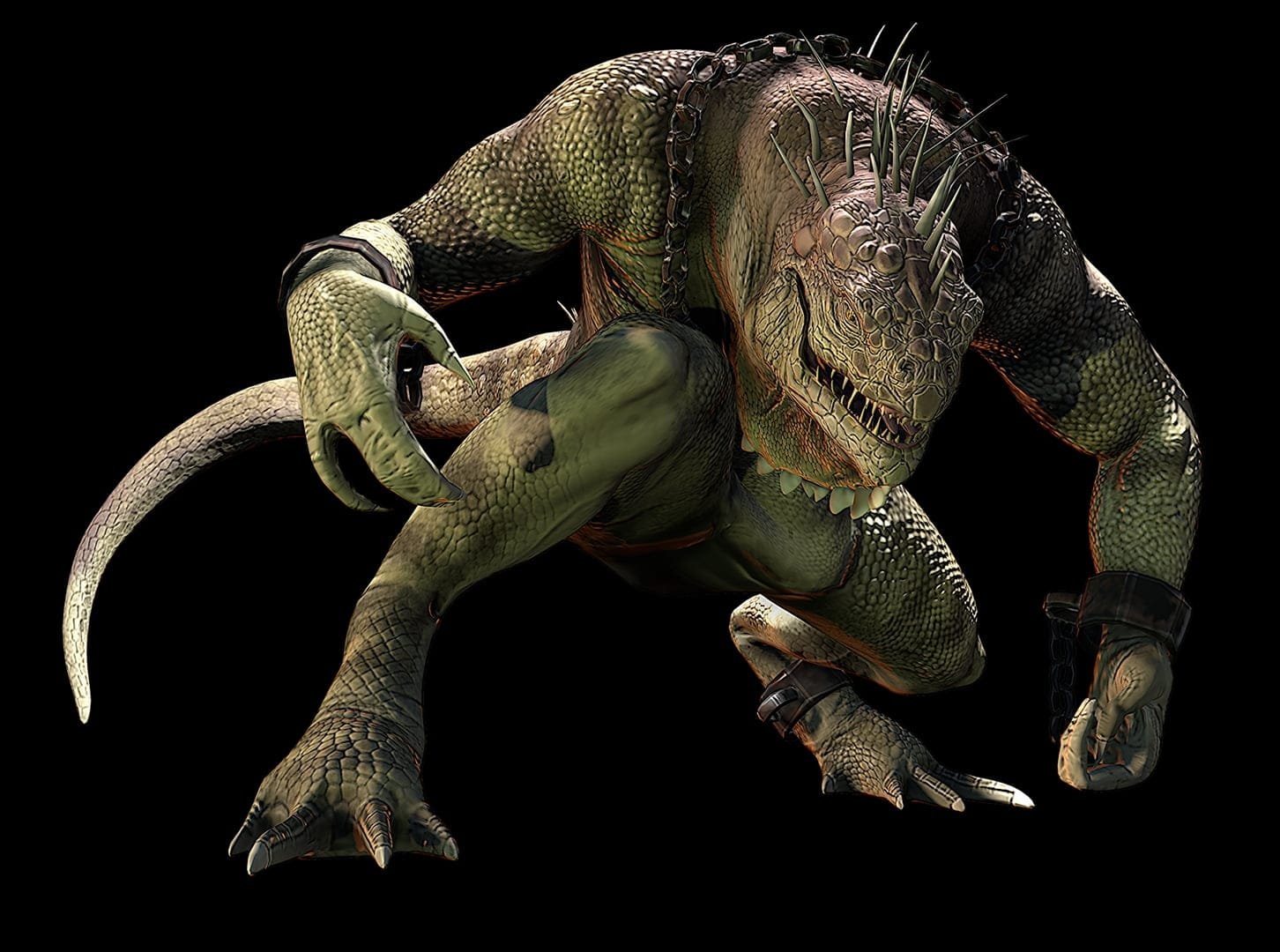 asm iguana art render large