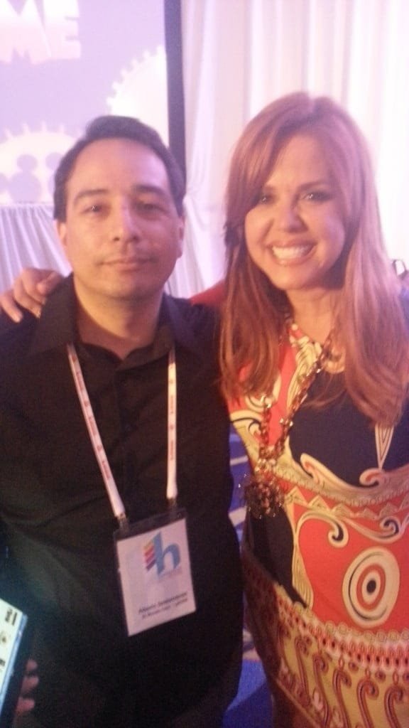 With María Celeste Arrarás