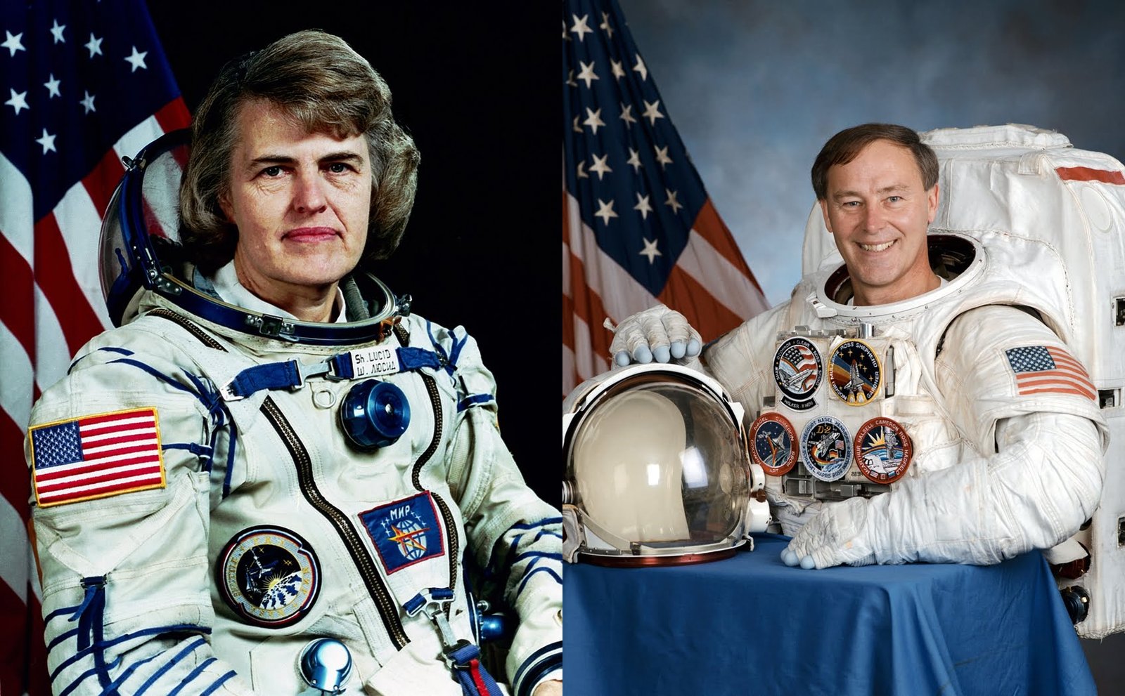 NASA: Shannon Lucid & Jerry Ross