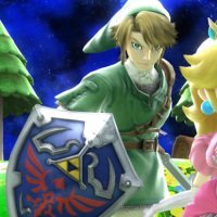 Zelda, Link, Peach - SSB Wii U