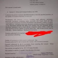 Search warrant for Vinnie Omari