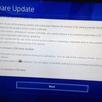PS4 firmware update 2.50
