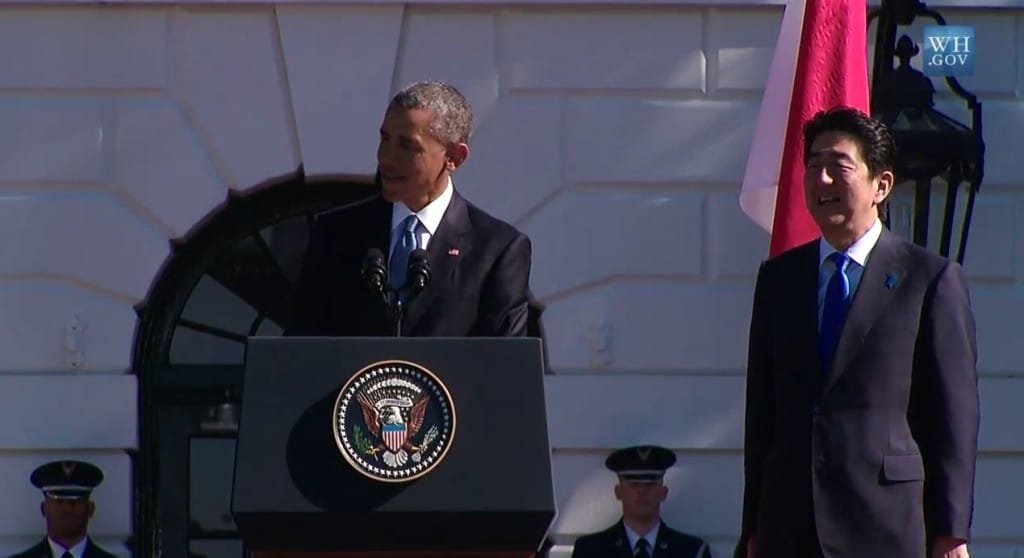 During TPP talks, Obama thanks Japan for anime, manga, karate, karaoke and emojis