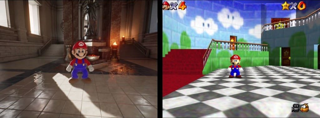 How Mario looks like in an Unreal Engine 4 game