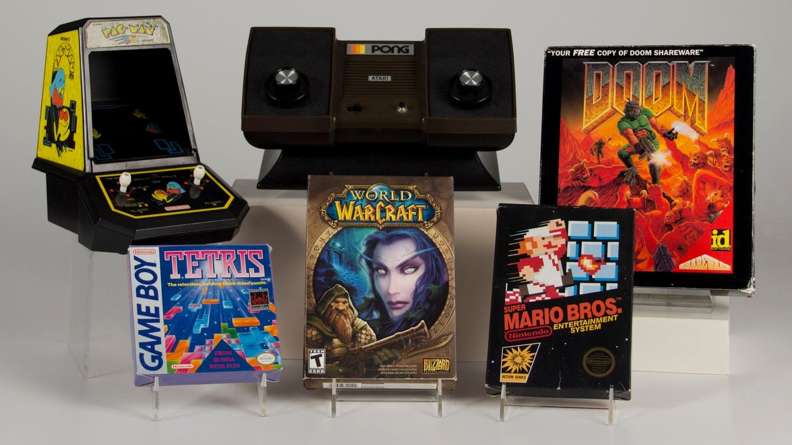 The six inductees of the 2015 World Video Game Hall of Fame