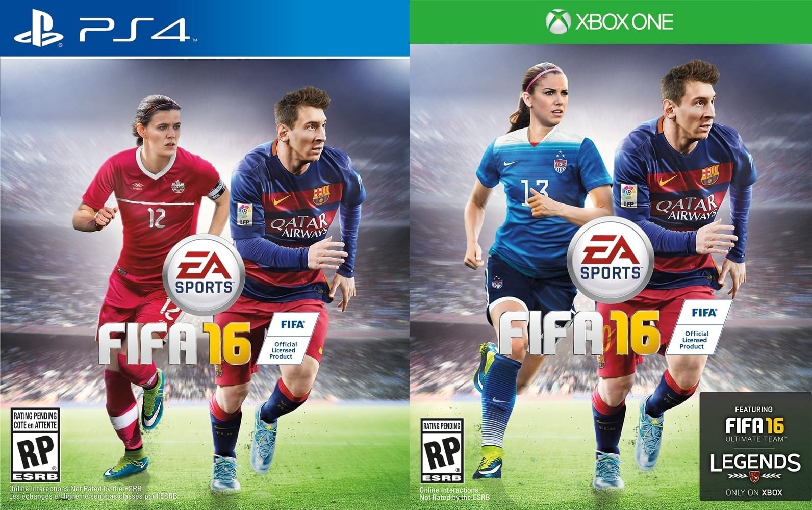 Alex Morgan and Christine Sinclair become the first female cover athletes for EA Sports FIFA