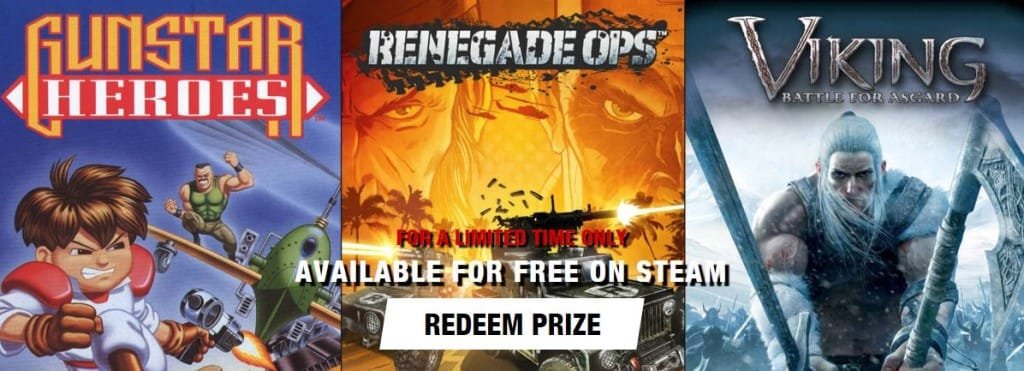 Sega ofrece Gunstar Heroes, Renegade Ops y Viking: Battle for Asgard gratis en Steam