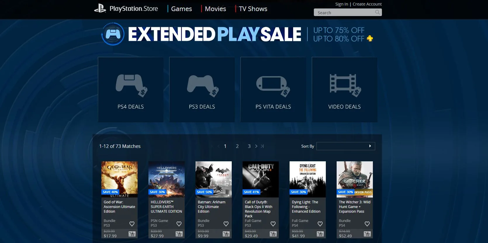 Game discounts continue at the PlayStation Store