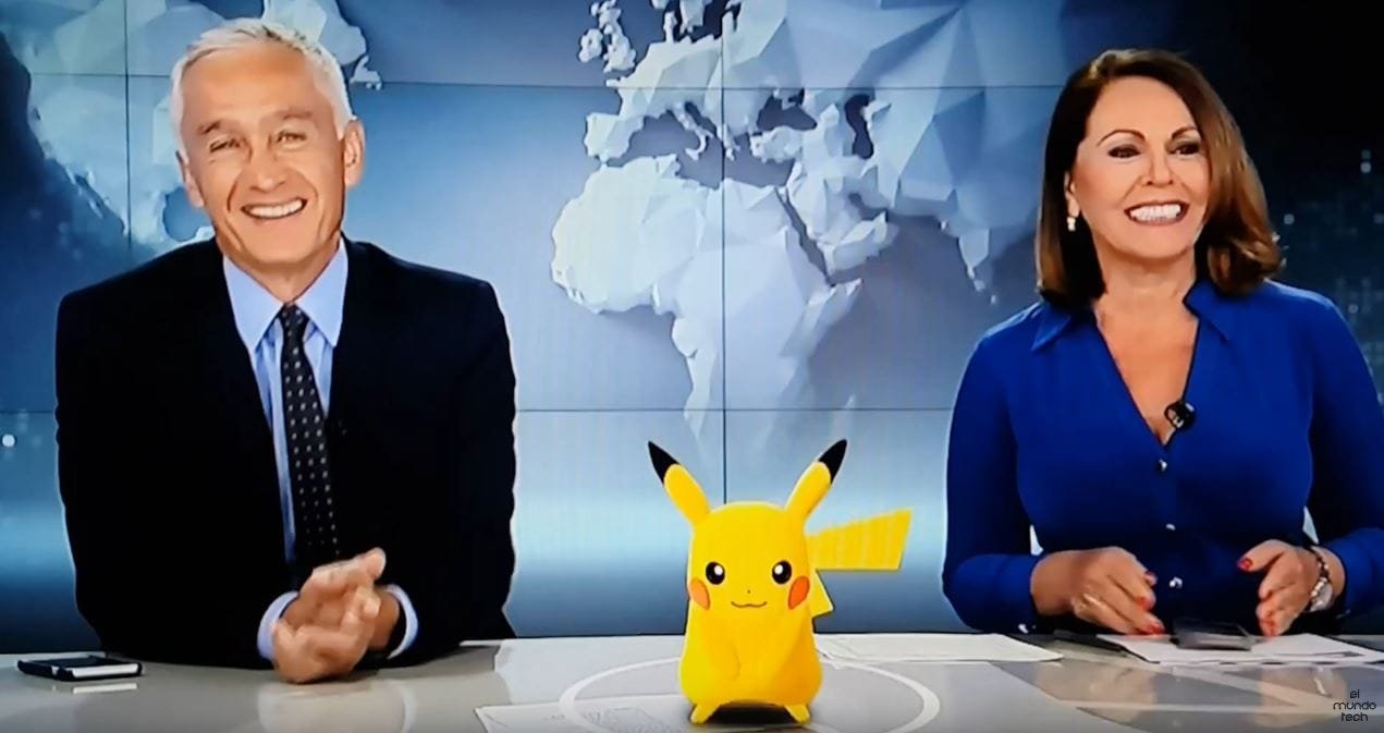 A wild Pikachu appears on Noticiero Univisión