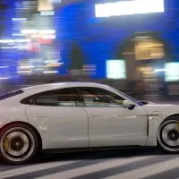 The Taycan Turbo S in the video game “Gran Turismo Sport”