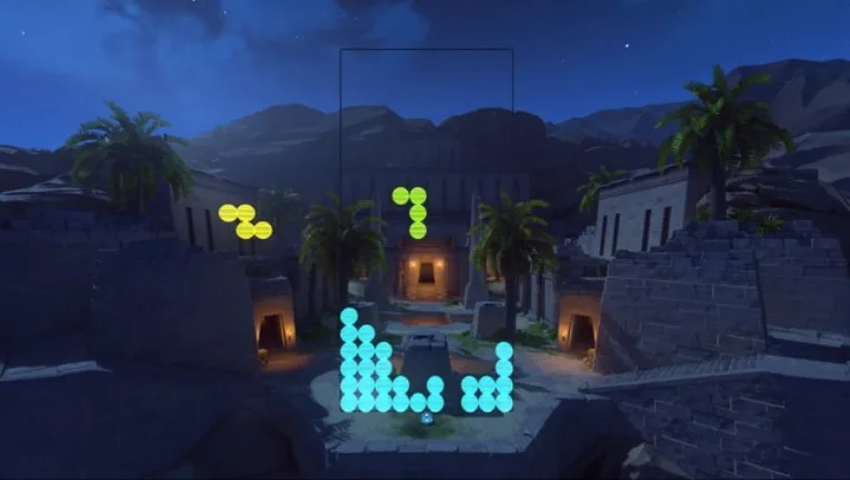 Un mod de Tetris del usuario Florens para Overwatch Workshop