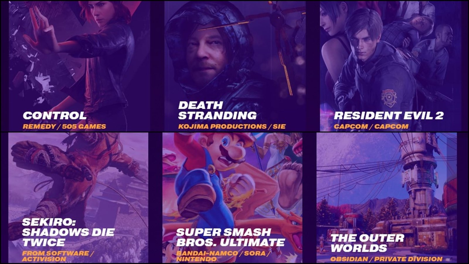 The Game Awards 2019 - Nominados - Juego del Año
