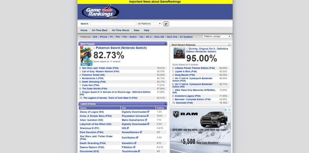 GameRankings.com
