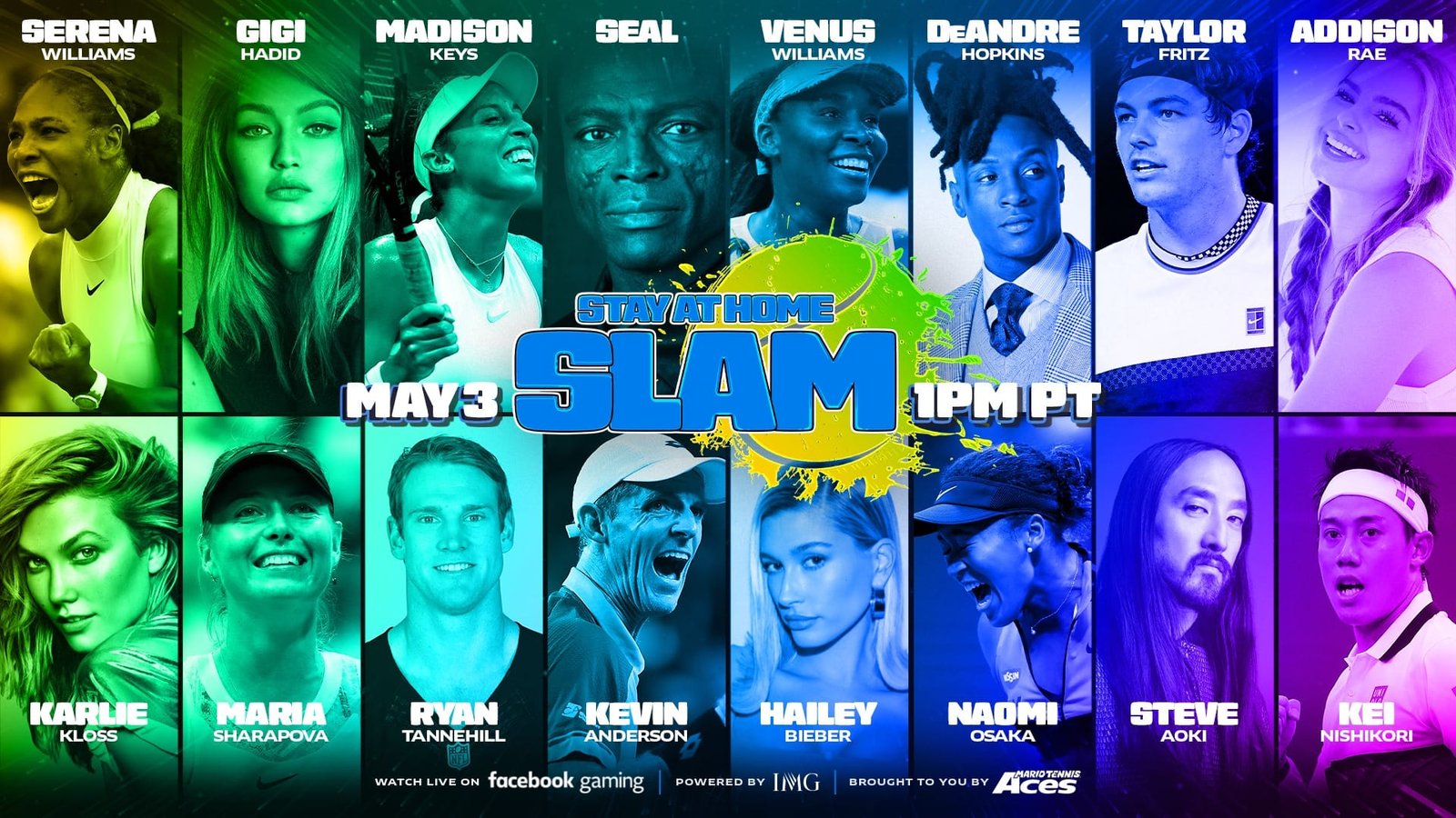 IMG Tennis | Slam At Home Slam | Mario Tennis Aces | Facebook Gaming