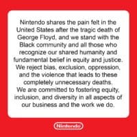 Nintendo apoya a la comunidad negra