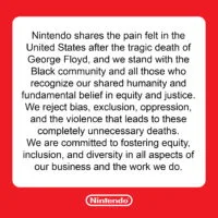 Nintendo apoya a la comunidad negra