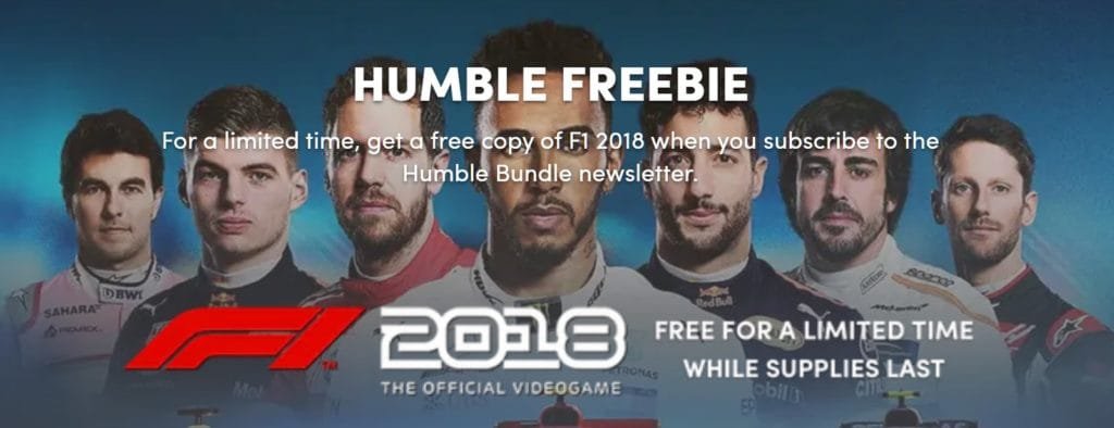 F1 2018 Humble Freebie