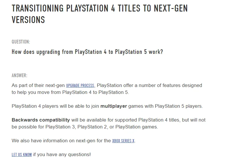 Retrocompatibilidad para el PS5