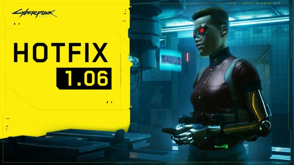 Parche Rápido 1.06 de Cyberpunk 2077