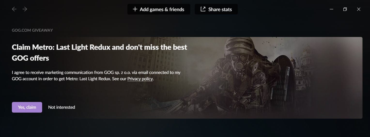 Metro: Last Light Redux | GOG | Winter Sale (2020)