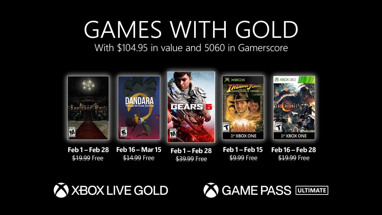 Xbox Games with Gold | February 2021