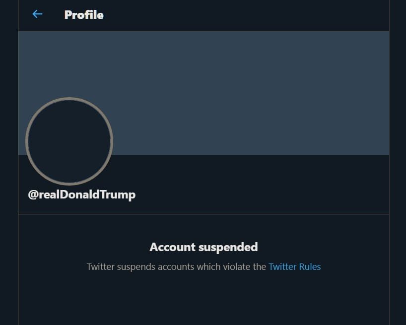Twitter permanently suspends Trump's account