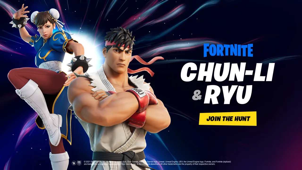 Chun-Li y Ryu | Fortnite x Street Fighter
