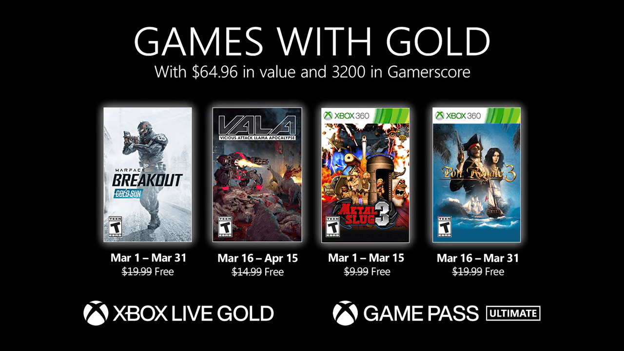 Xbox Games with Gold | March 2021