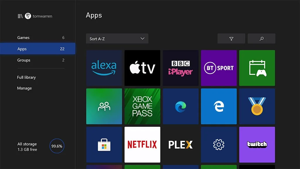 Microsoft Edge basado en Chromium para Xbox