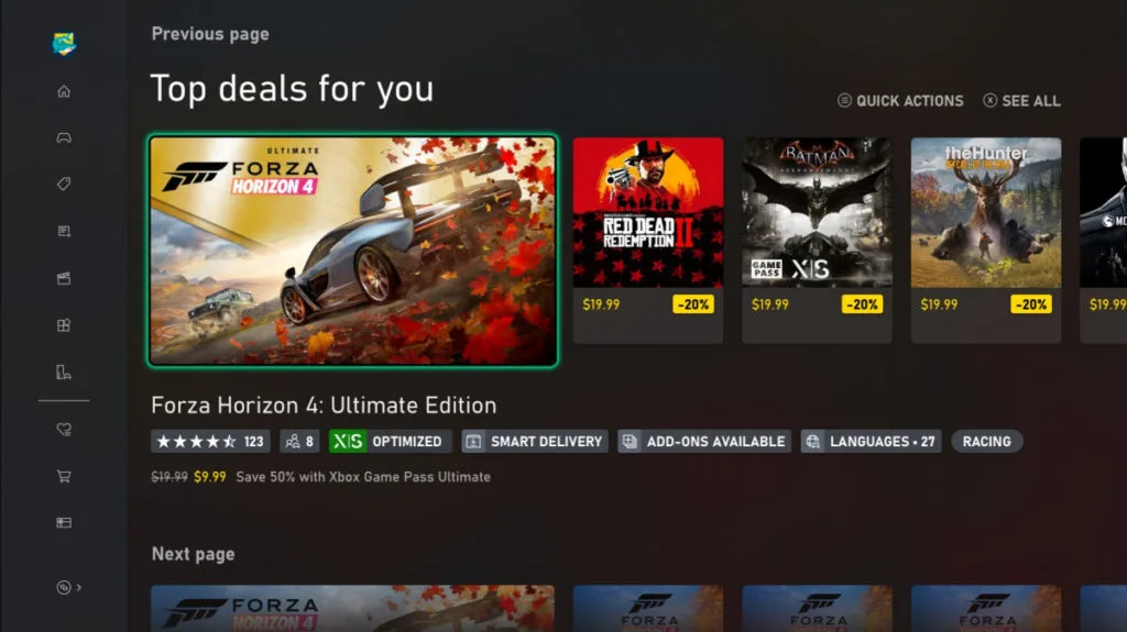 Etiquetas de idiomas de Xbox