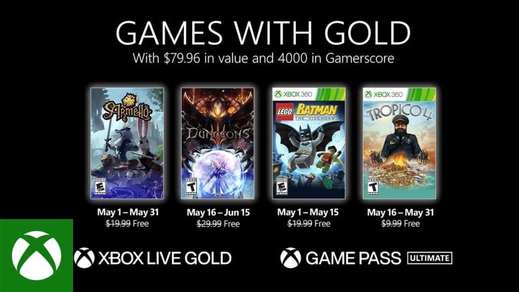 Xbox Games with Gold May 2021