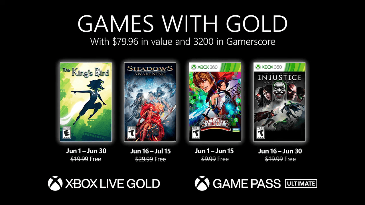 Xbox Games with Gold Junio 2021