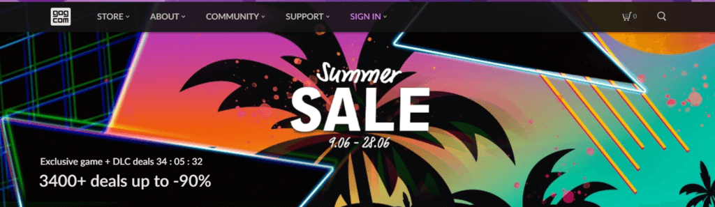 GOG Summer Sale 2021