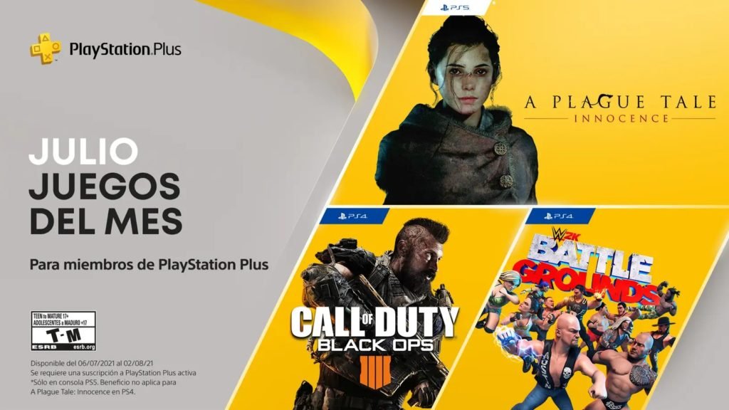 PlayStation Plus de Julio 2021