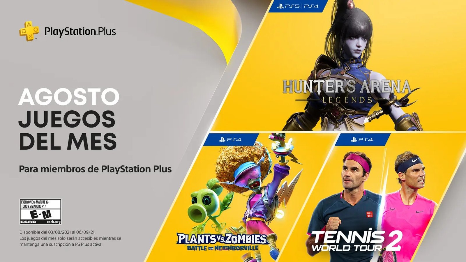 Juegos PlayStation Plus de agosto 2021