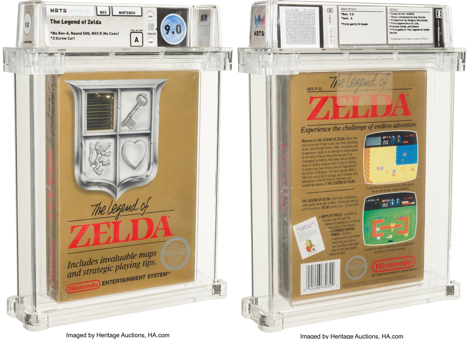 The Legend of Zelda - Wata 9.0 A Sealed [No Rev-A, Round SOQ, Early Production]