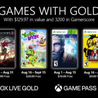 Xbox Games with Gold para agosto de 2021