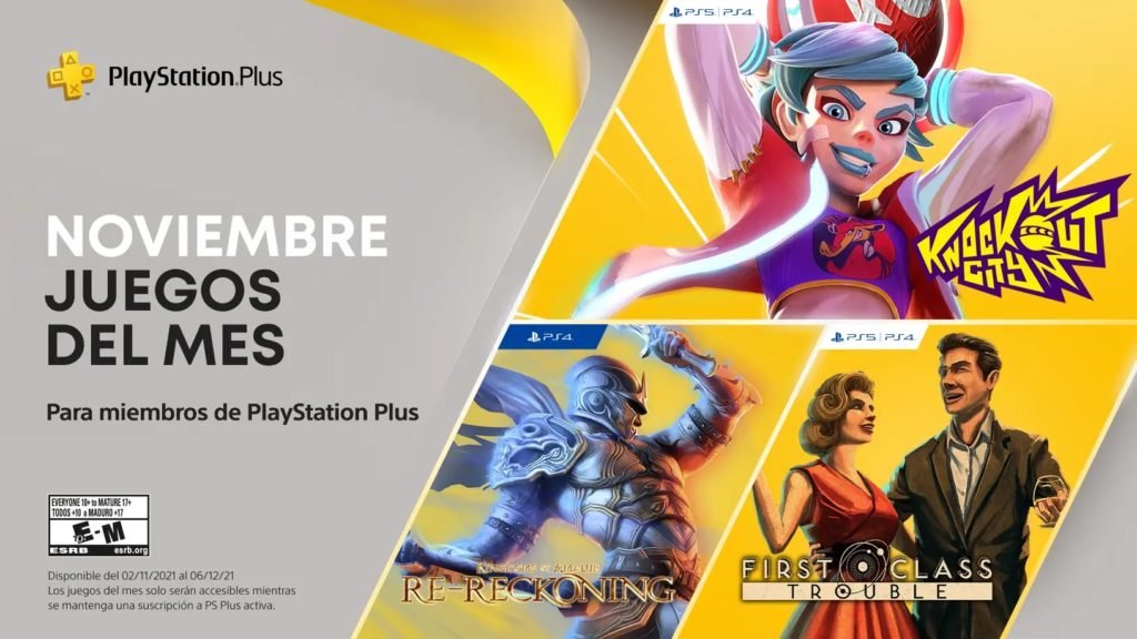 PlayStation Plus de noviembre 2021