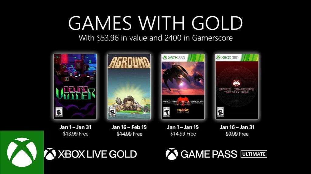 Xbox Games with Gold de enero 2022