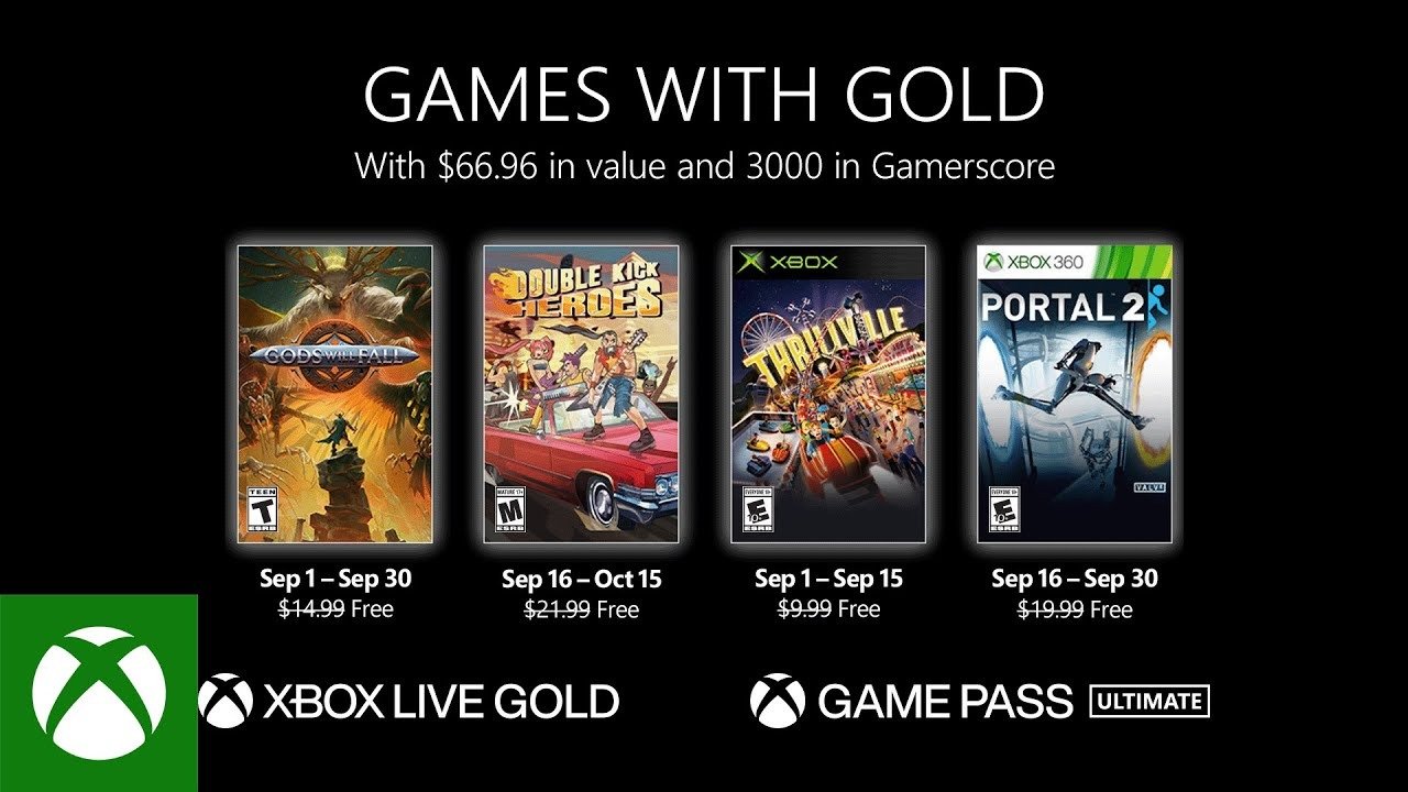 Xbox Games with Gold de septiembre 2022