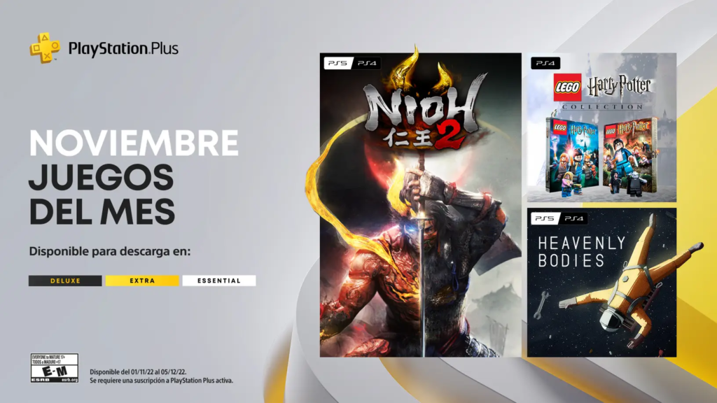 PlayStation Plus de noviembre 2022