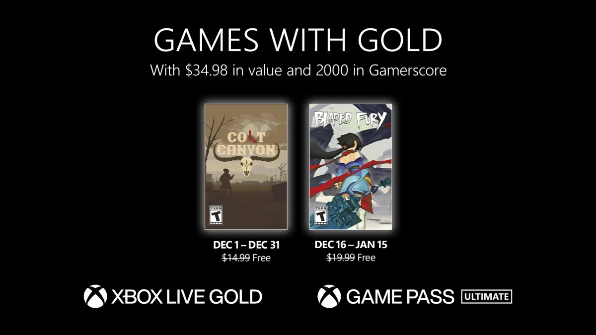 Xbox Games with Gold de diciembre 2022