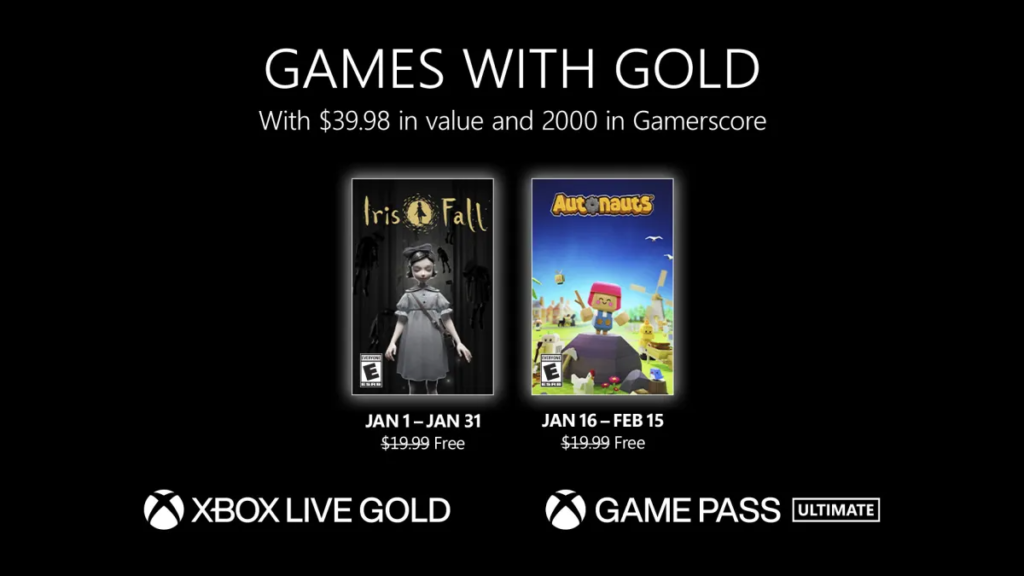 Xbox Games with Gold de enero 2023