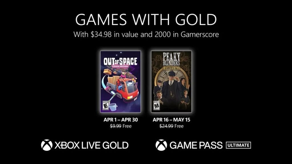 Xbox Games with Gold de abril 2023